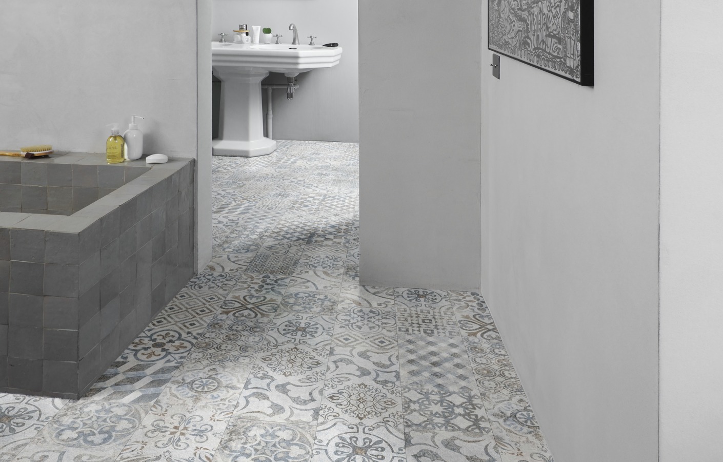 Water Resistant Bathroom Floor, Tile Laminate Flooring Bathroom