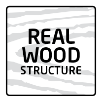 Real wood structure