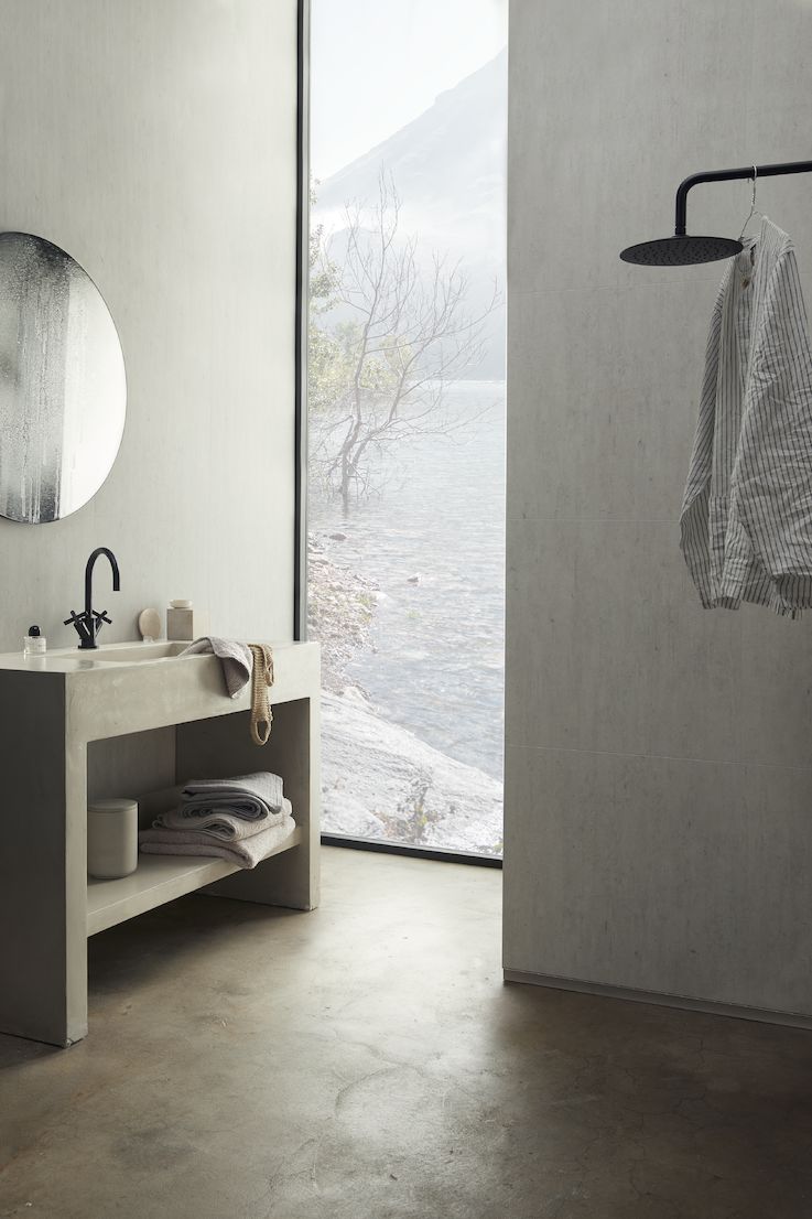 Brooklyn Concrete Brushed allover Bathroom Wall panel